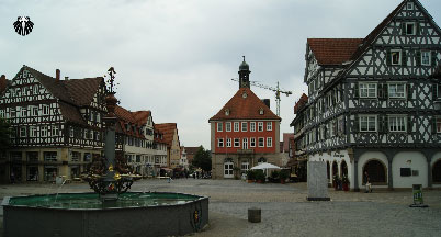 Praça do Mercado da cidade de Schorndorf