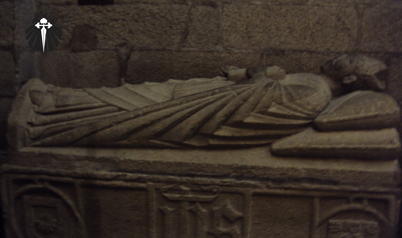 Tumba do Apostolo Santiago na Cripta da Catedral